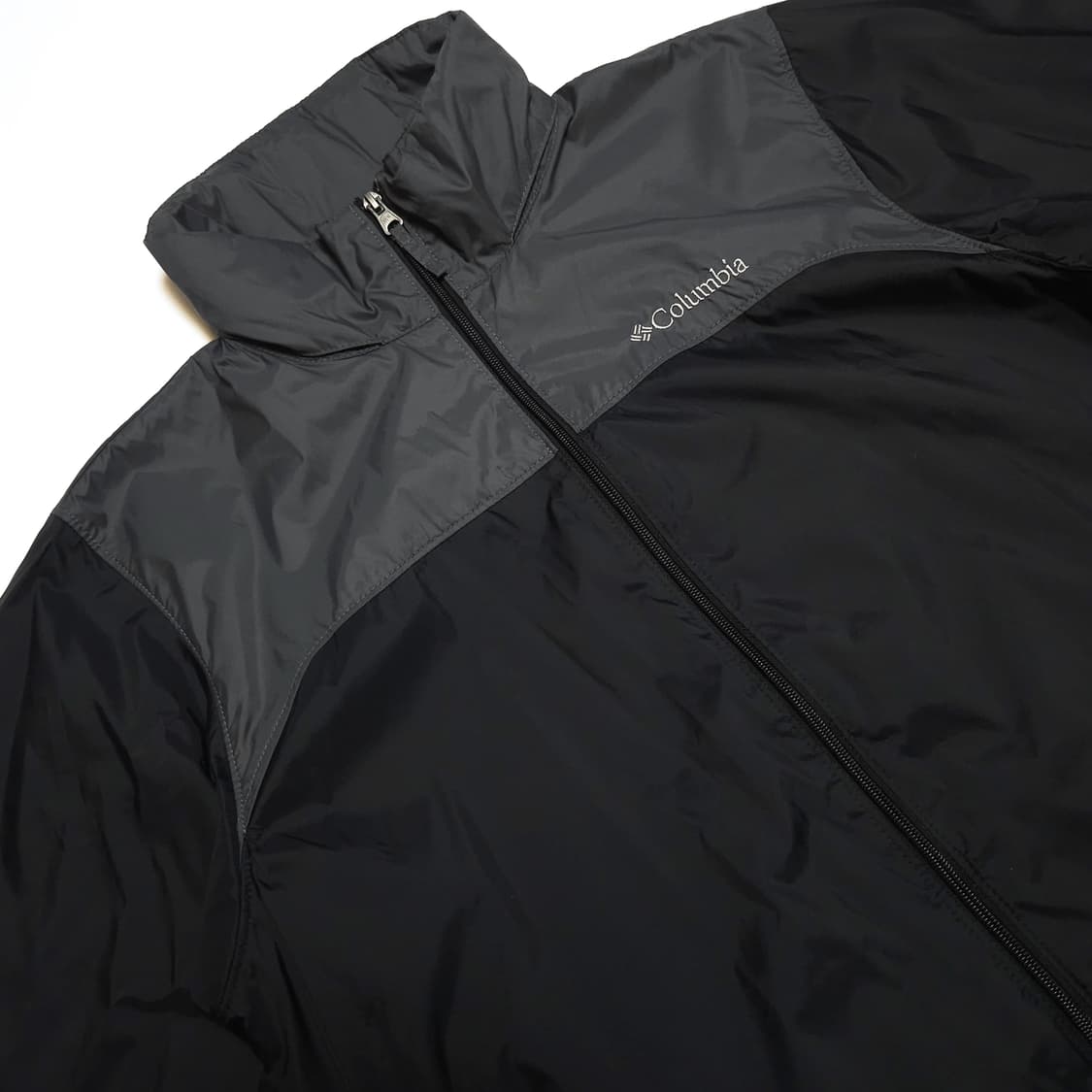 컬럼비아 나일론쉘 고프코어 바람막이 자켓 블랙그레이 상품이미지5