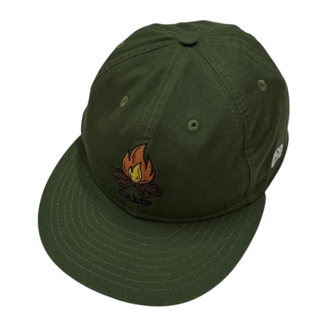 뉴에라 빈티지 레트로 크라운 캠프 심볼 스냅백 모자 카키 그린 상품이미지2