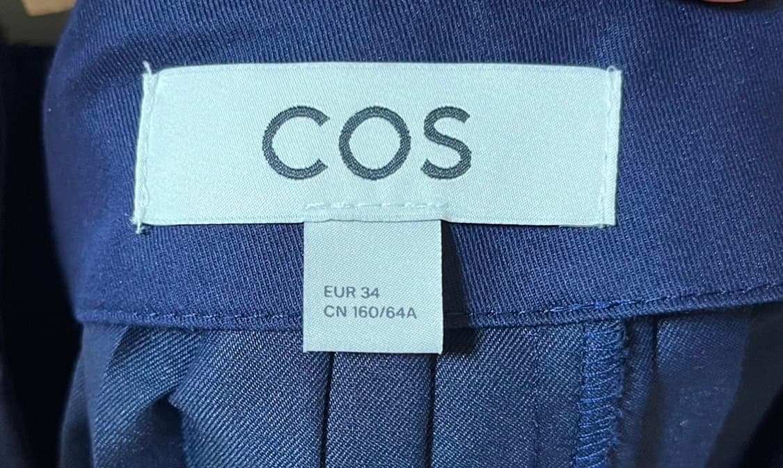 (급처) COS 코스 플리티드 플리츠 스커트 네이비 34사이즈 상품이미지6