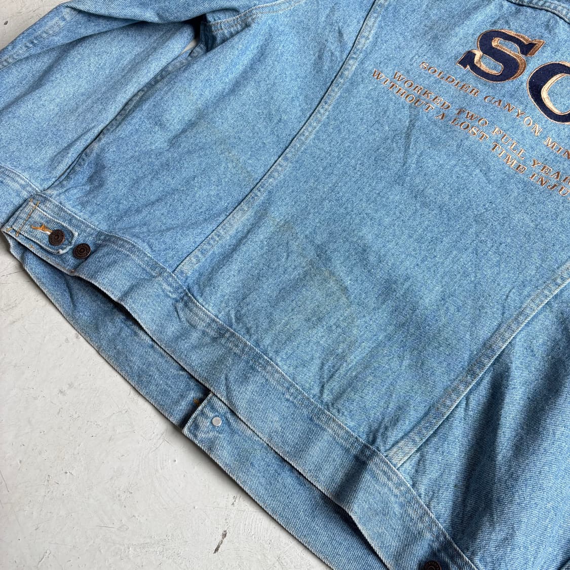 90s USA LEE OG 빈티지 트러커 데님자켓 XL 상품이미지9
