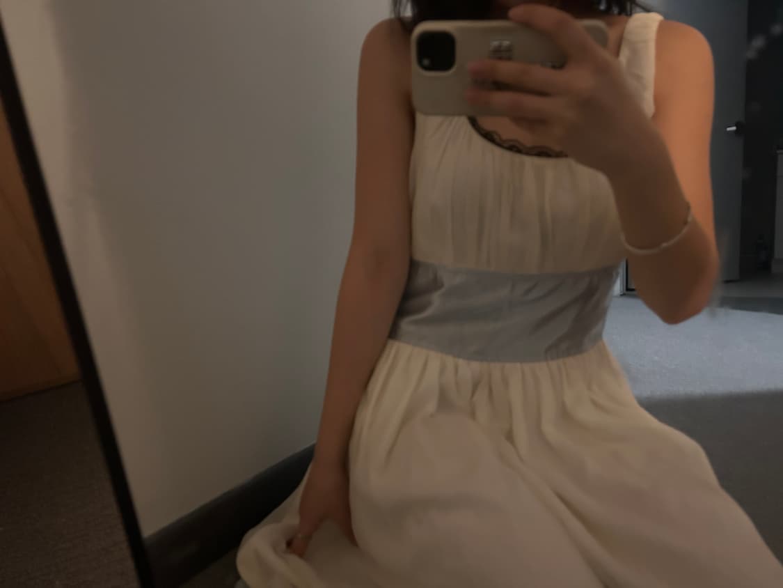 chloe 끌로에 빈티지 화이트 원피스 상품이미지1