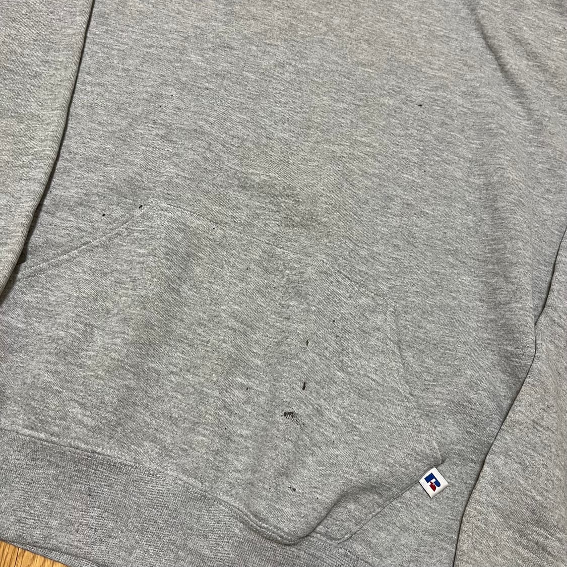 [XL] 90s 러셀 빈티지 후드 멜란지 그레이 상품이미지4