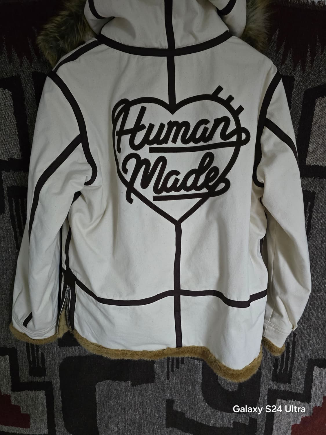 휴먼메이드 밀리터리 캔버스 코트 베이지 상품이미지1