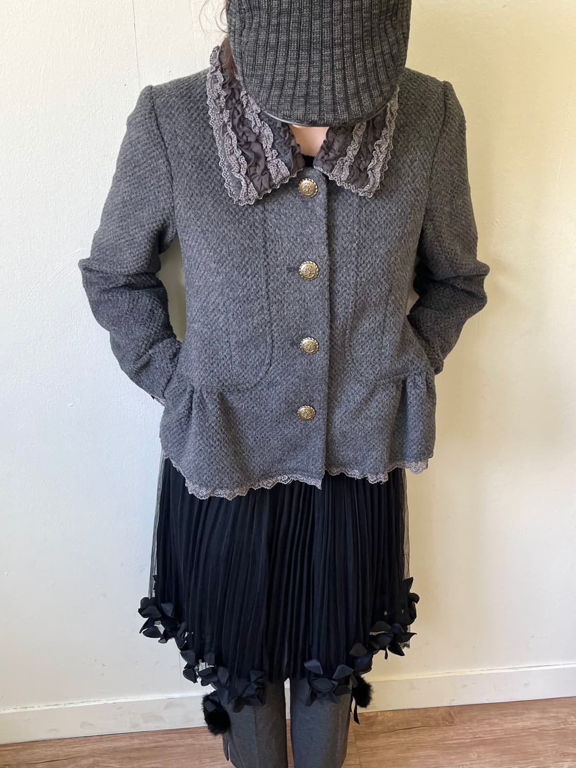 axes femme 트위드 자켓 상품이미지5