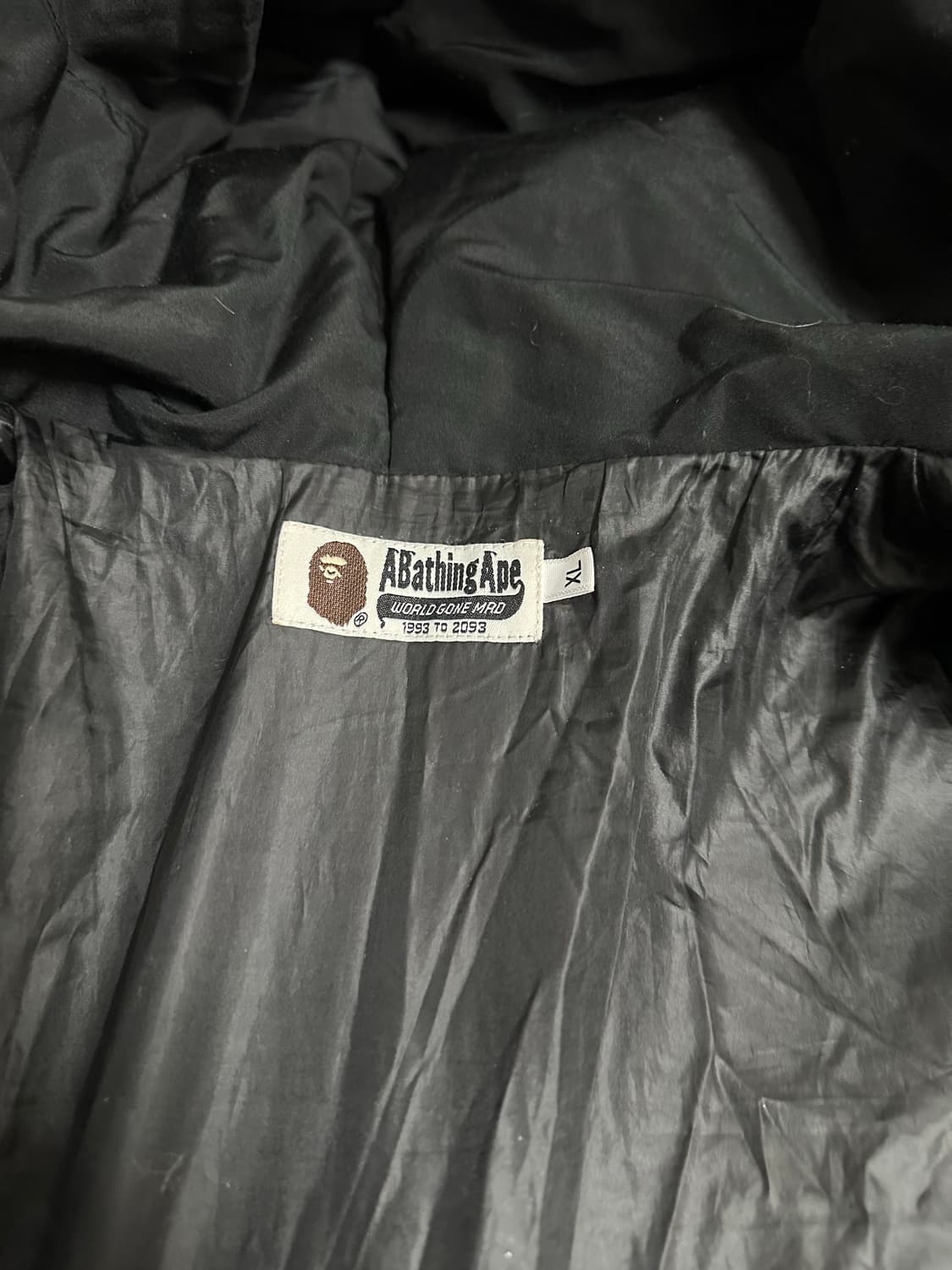 베이프 샤크 후드 패딩 블랙 XL 상품이미지9