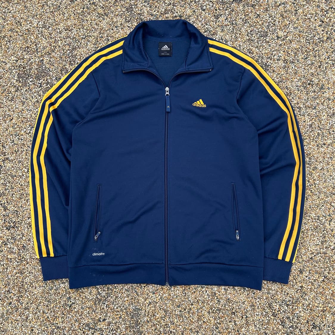 아디다스 네이비 삼선 로고 져지 상품이미지1