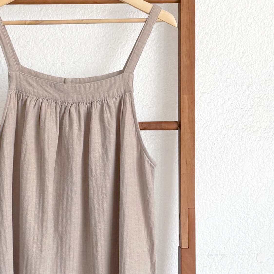 오트밀 소녀 버튼 드레스 상품이미지5