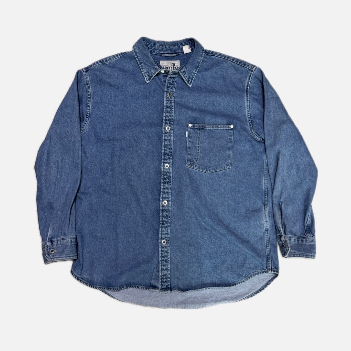 리바이스 실버탭 오버사이즈 데님 셔츠 상품이미지1