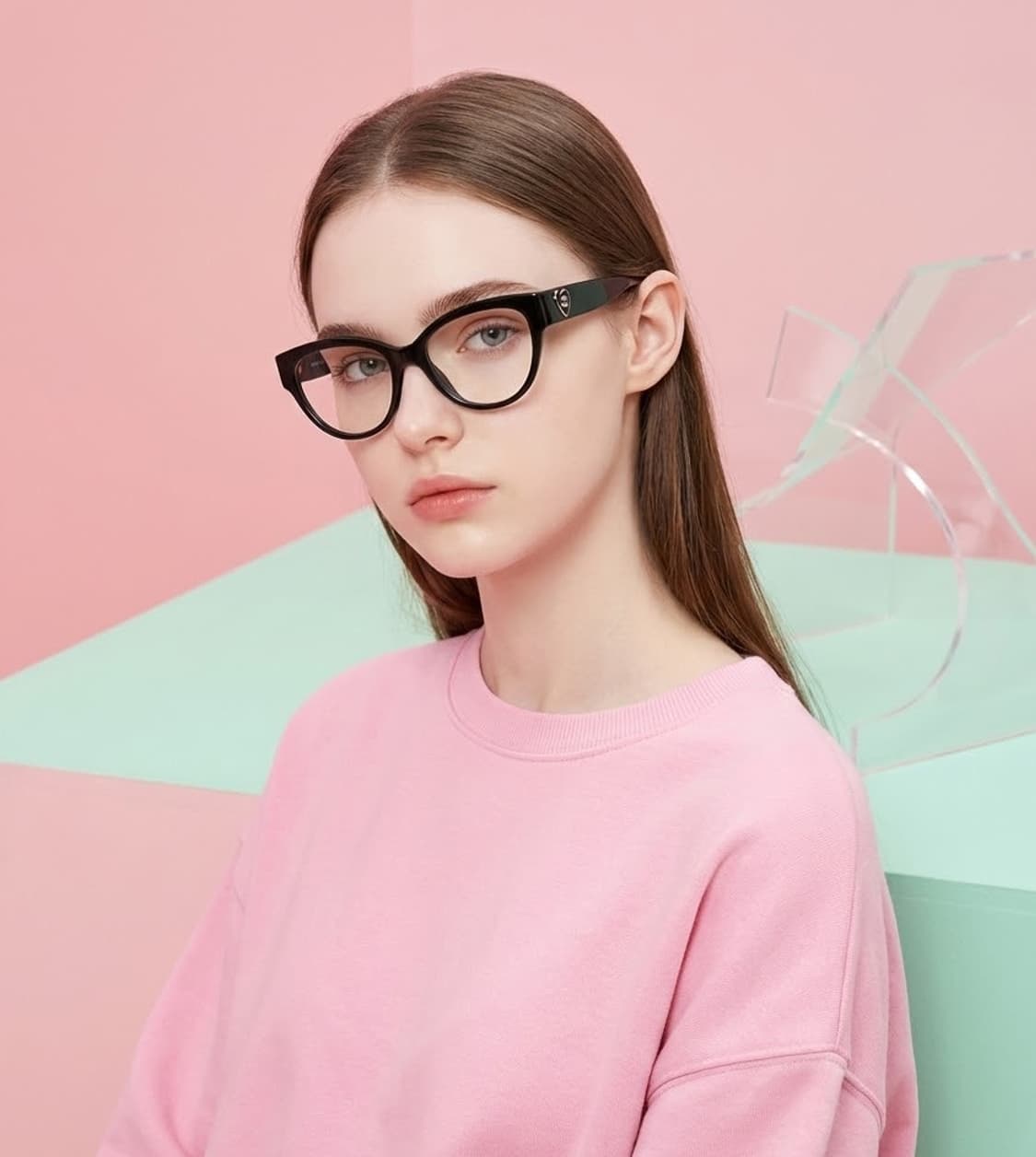 샤넬 하트 캣아이 안경 새상품 상품이미지1