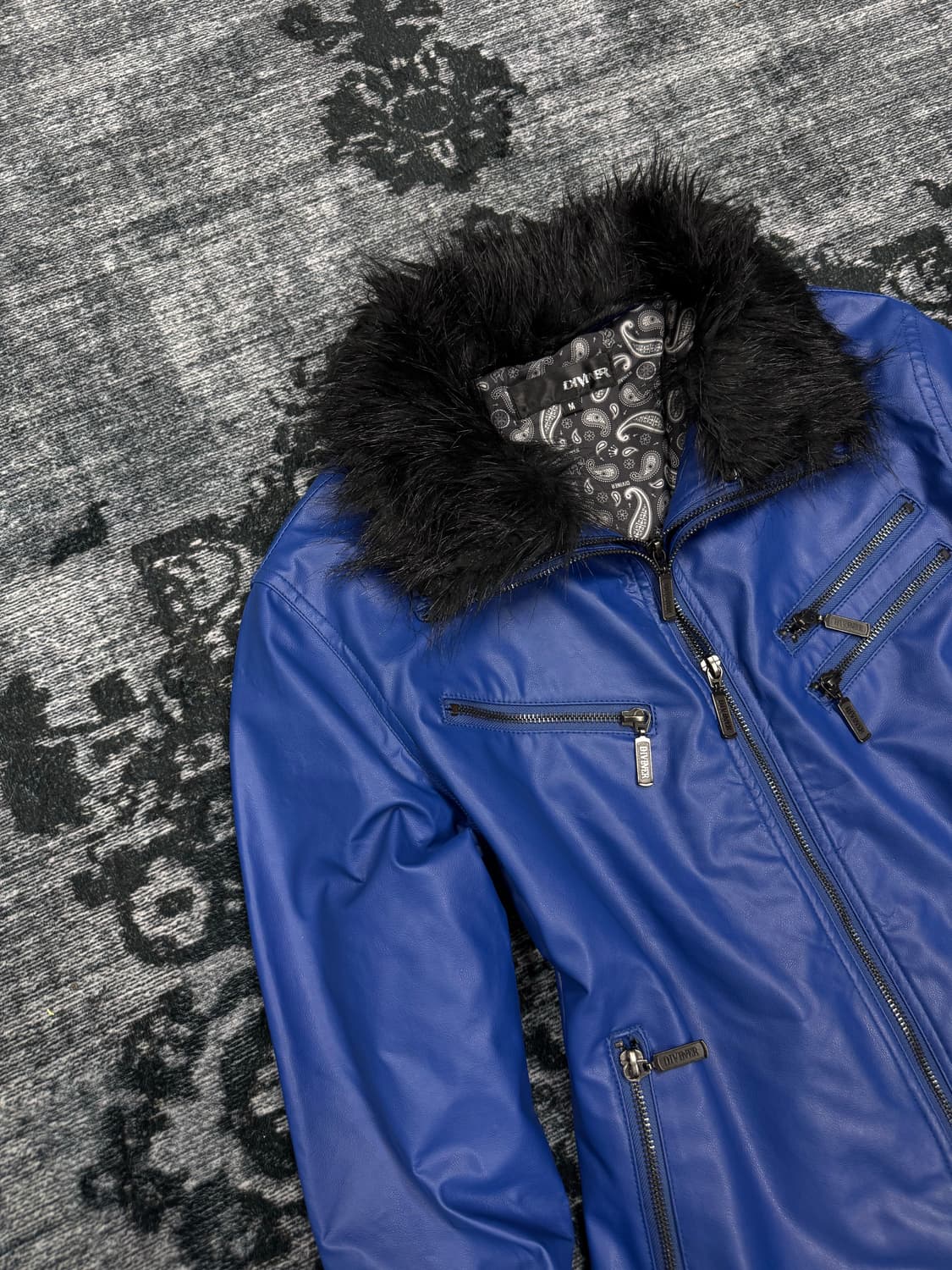 Diviner 00s vkei leather fur jacket 상품이미지3