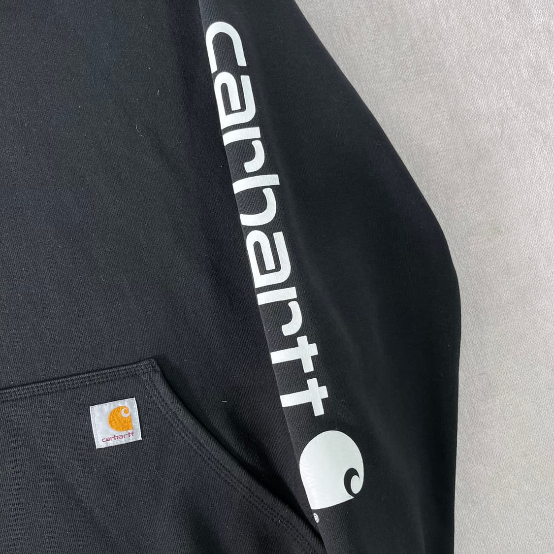 105 칼하트 사이드라인 블랙 후드티 상품이미지4