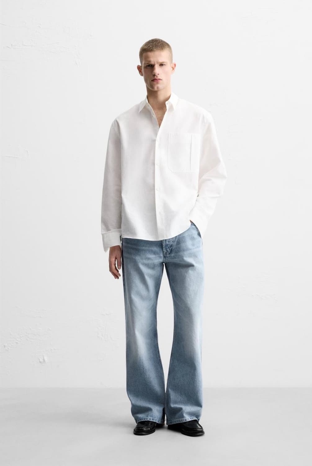 [31] ZARA 자라 플레어핏 연청 배기 진 상품이미지7