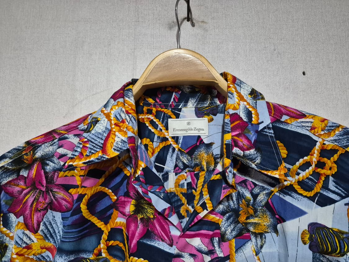 에르메네질도 제냐 하와이안 셔츠 (L) 상품이미지5