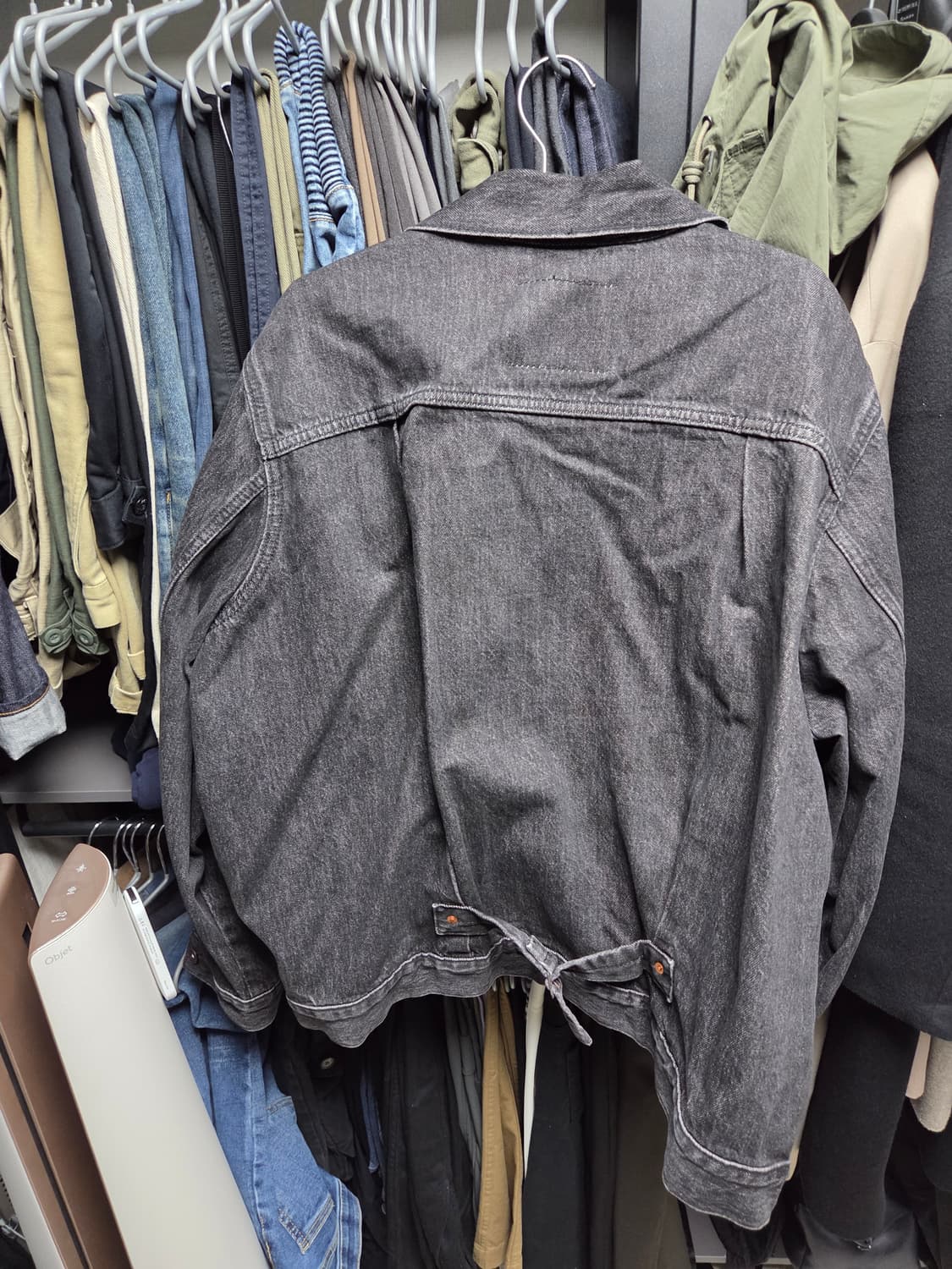 리바이스 프리미엄 데님자켓 타입1 흑청  XL(105) 상품이미지5