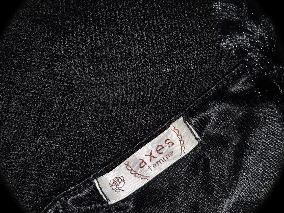 AXES FEMME Fur stripe knit ops 상품이미지2