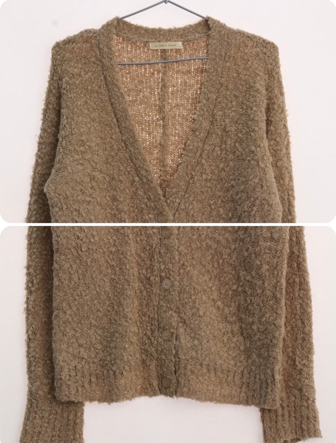 빈티지 부클 니트 가디건 상품이미지2