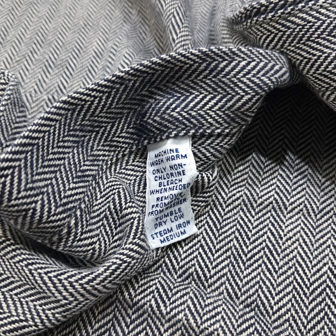 CL389 L 폴로 00s 코튼 헤링본 그레이 셔츠 남방 상품이미지5