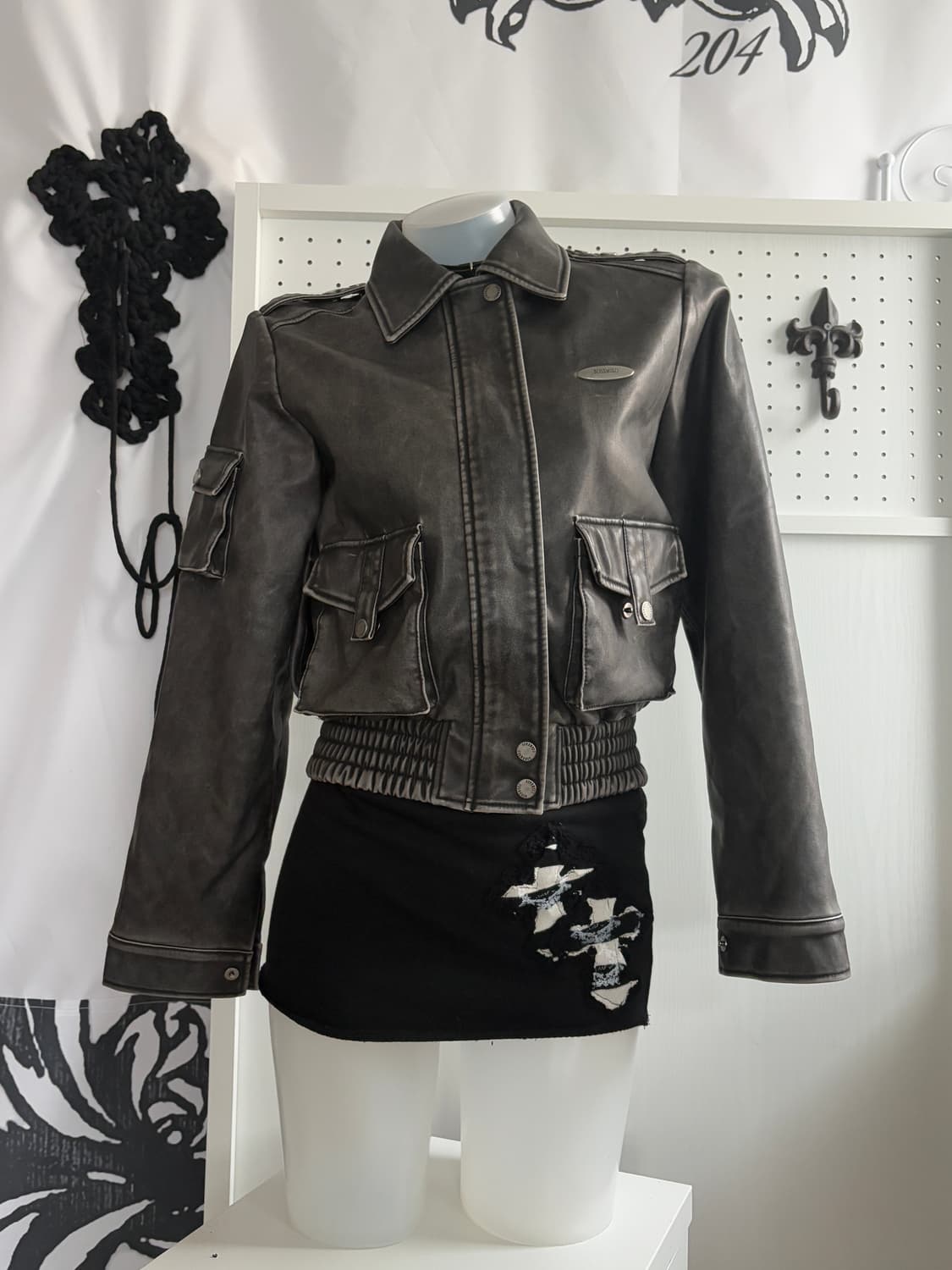 • Bohemian Seoul Leather Bomber Washed G 상품이미지1