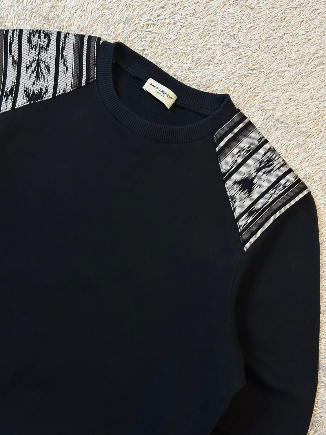 생로랑 SAINT LAURENT 맨투맨 블랙 상품이미지2