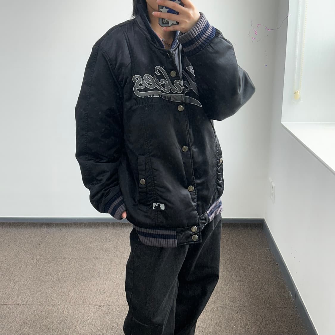 Mlb 엠엘비 양키스 뉴욕 블랙 야구점퍼 상품이미지2