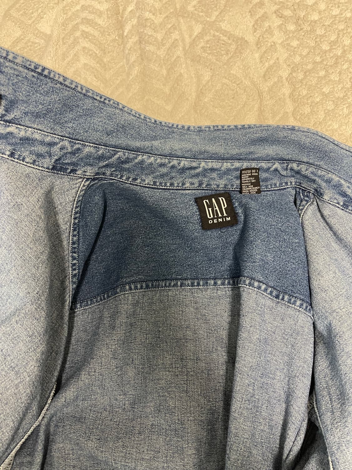 90s 올드 갭(GAP) 데님 헤비 데님 셔츠 L 상품이미지10