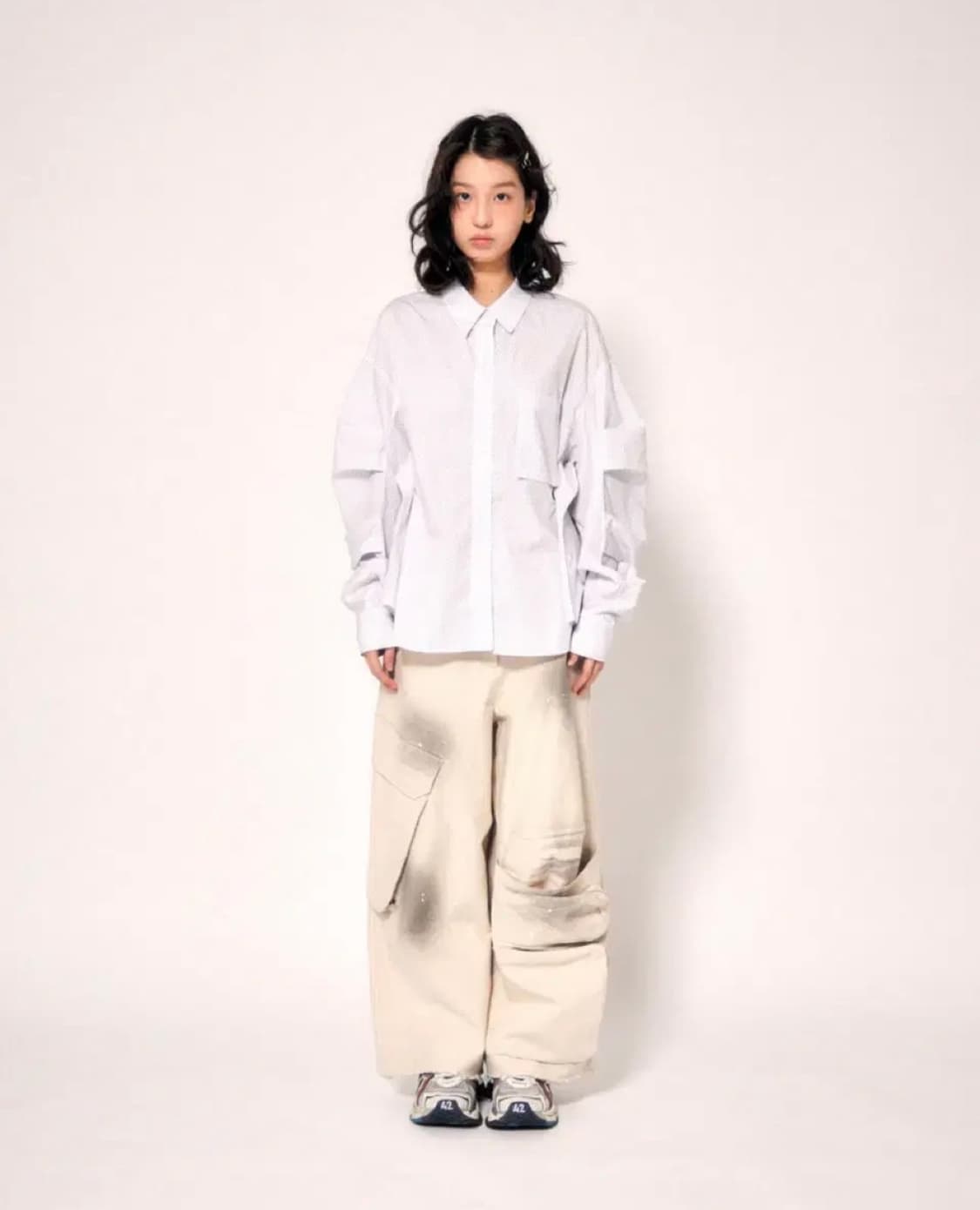 로레일즈 도트 오버 셔츠 상품이미지2