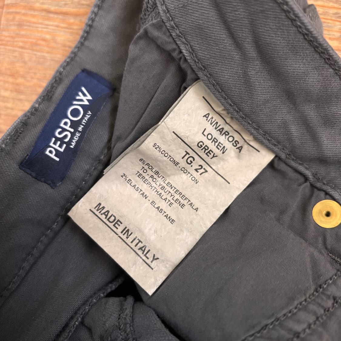 새제품 그레이 페스파우 슬림 25 26 스키니진 이태리 스판 청바지  상품이미지3