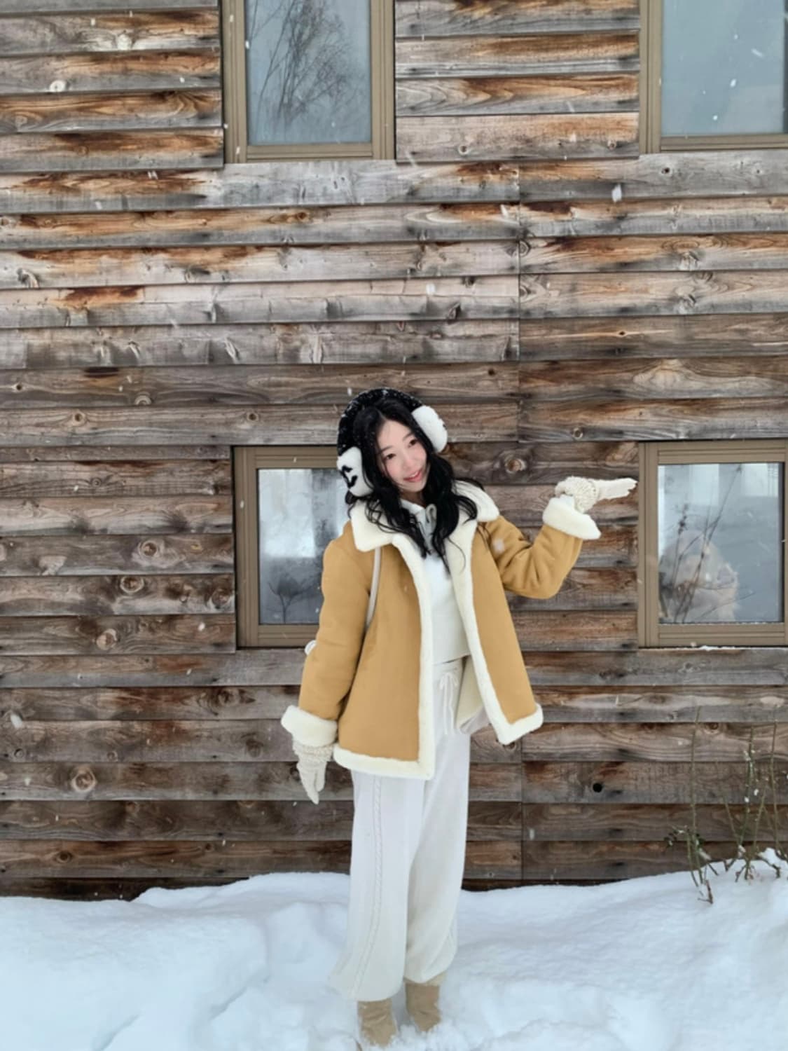 시예 리아 무스탕 (무스탕 모자 무료증정) 상품이미지5