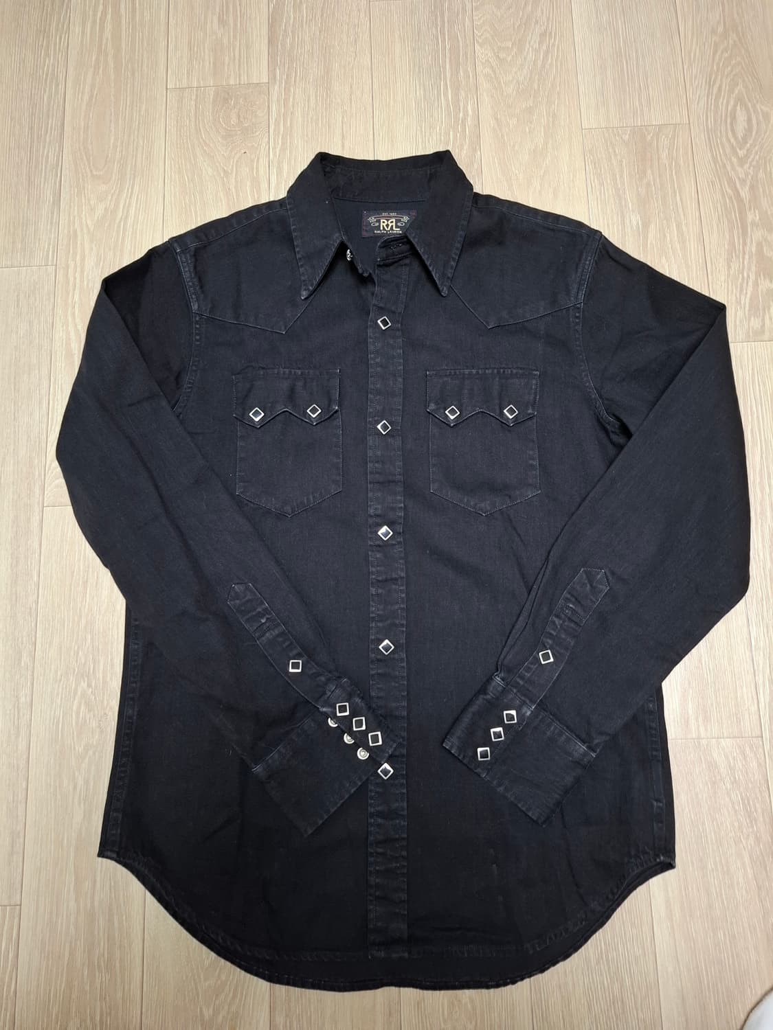 M 더블알엘 웨스턴 셔츠 블랙 상품이미지1