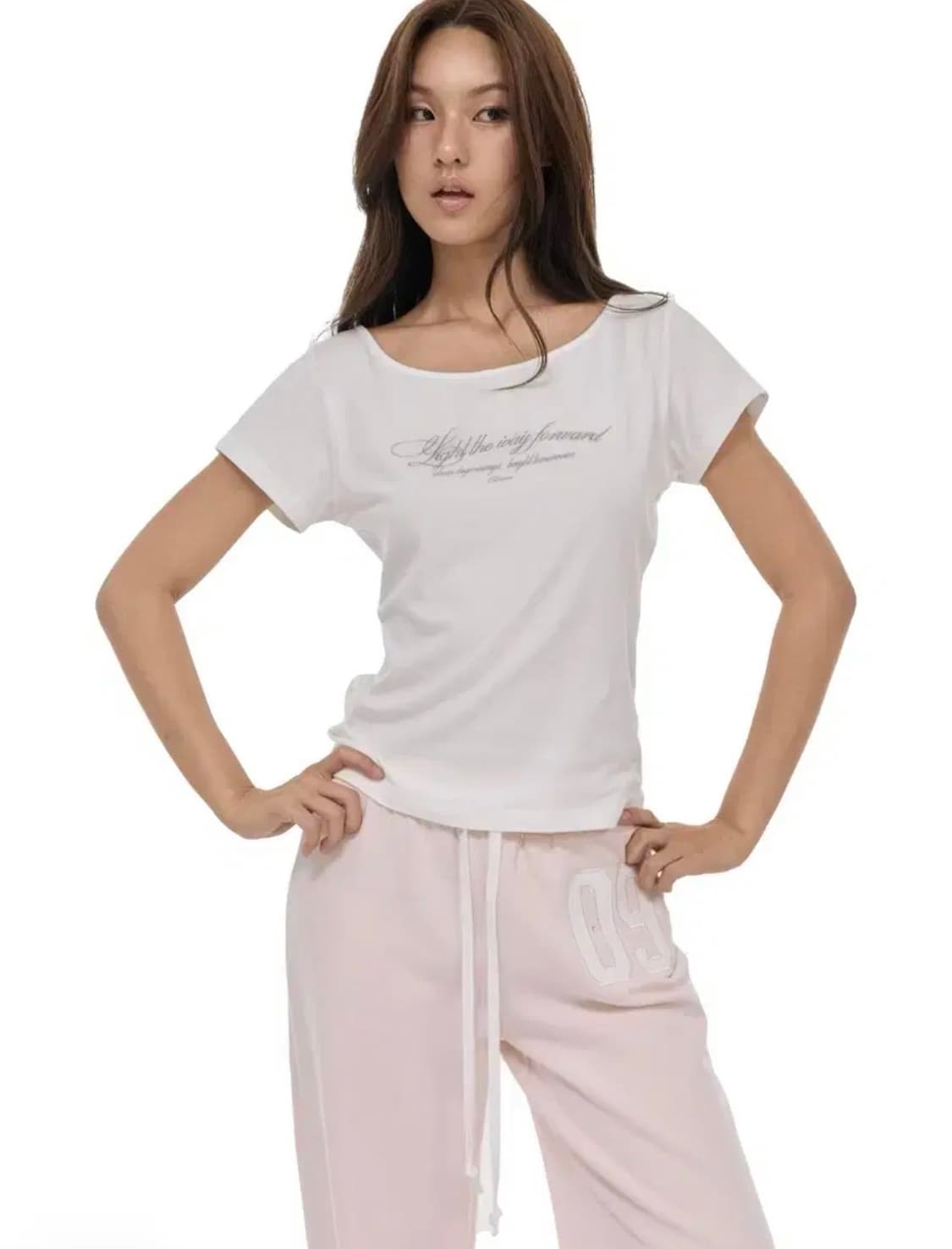 클리시어 클린 클럽 레터탑 반팔 (화이트) 상품이미지1