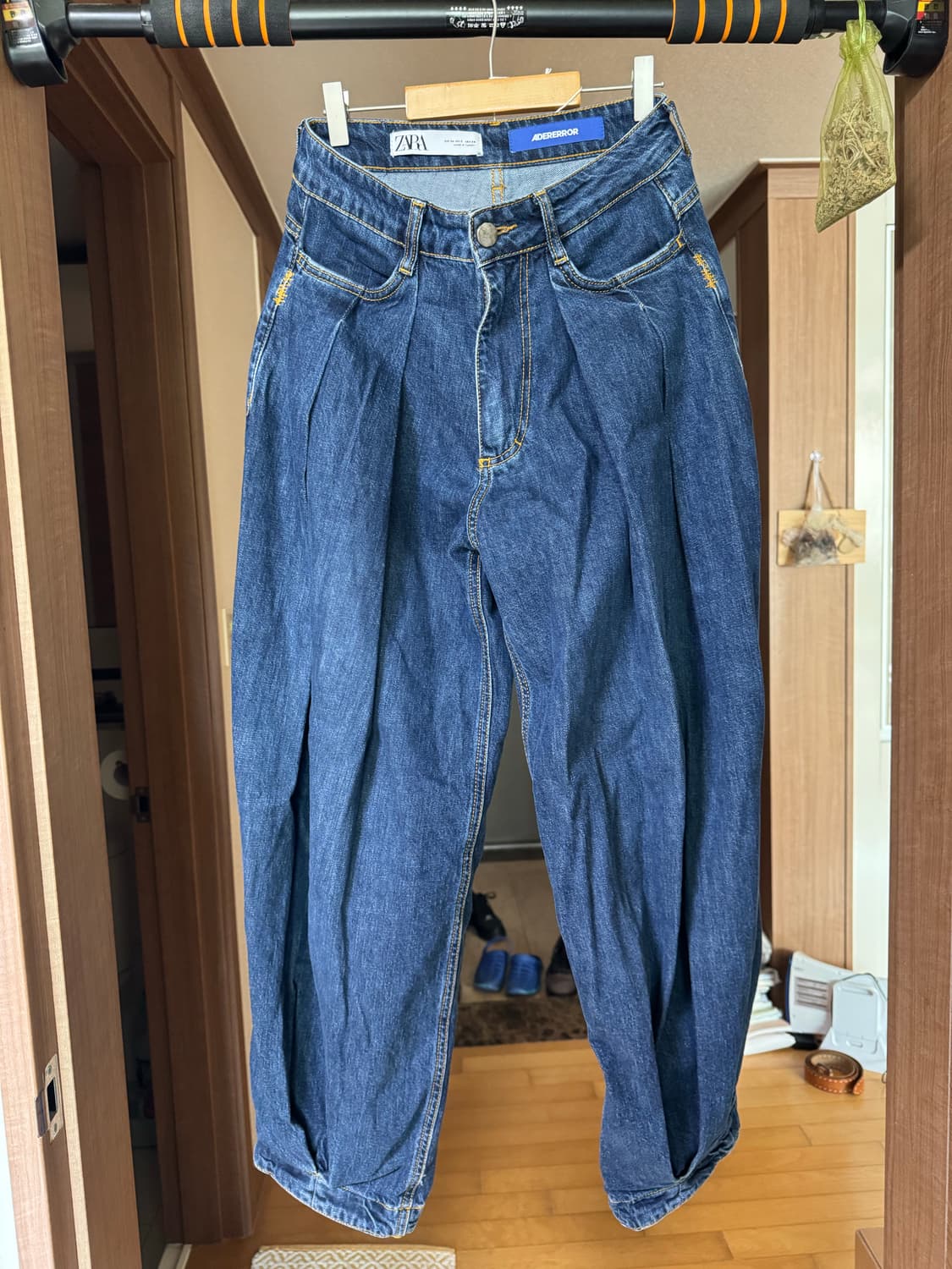자라 x 아더에러 와이드 레그 진 블루 (34 SIZE) 상품이미지4