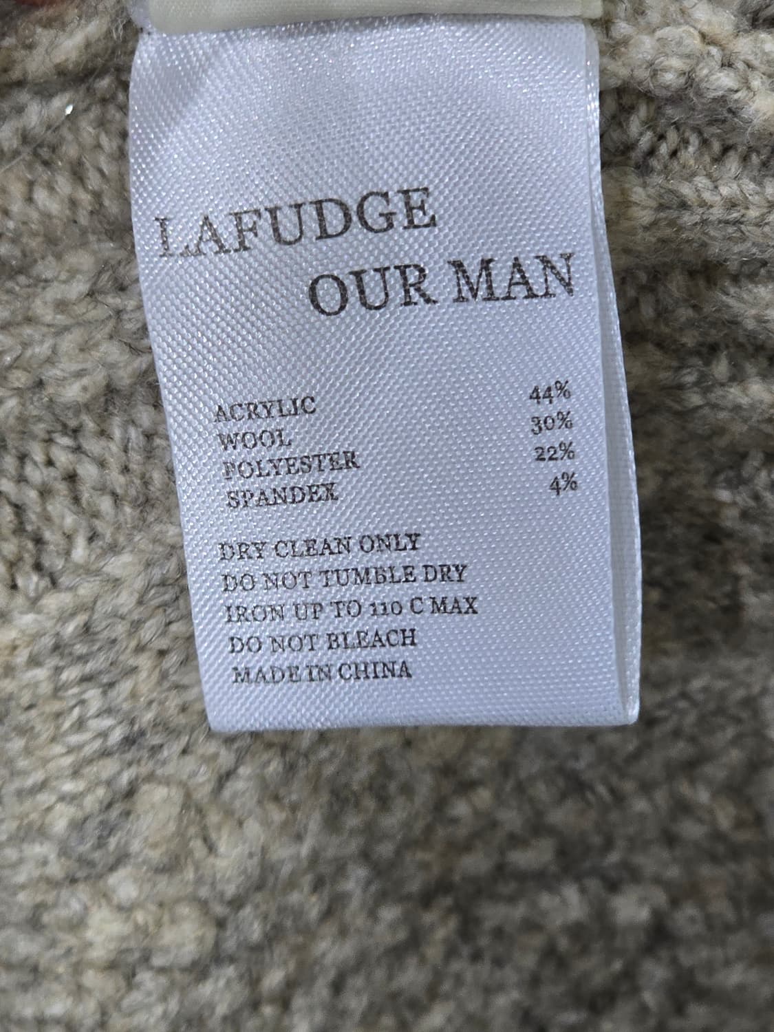 라퍼지스토어 케이블 후드 니트 집업 M 상품이미지3