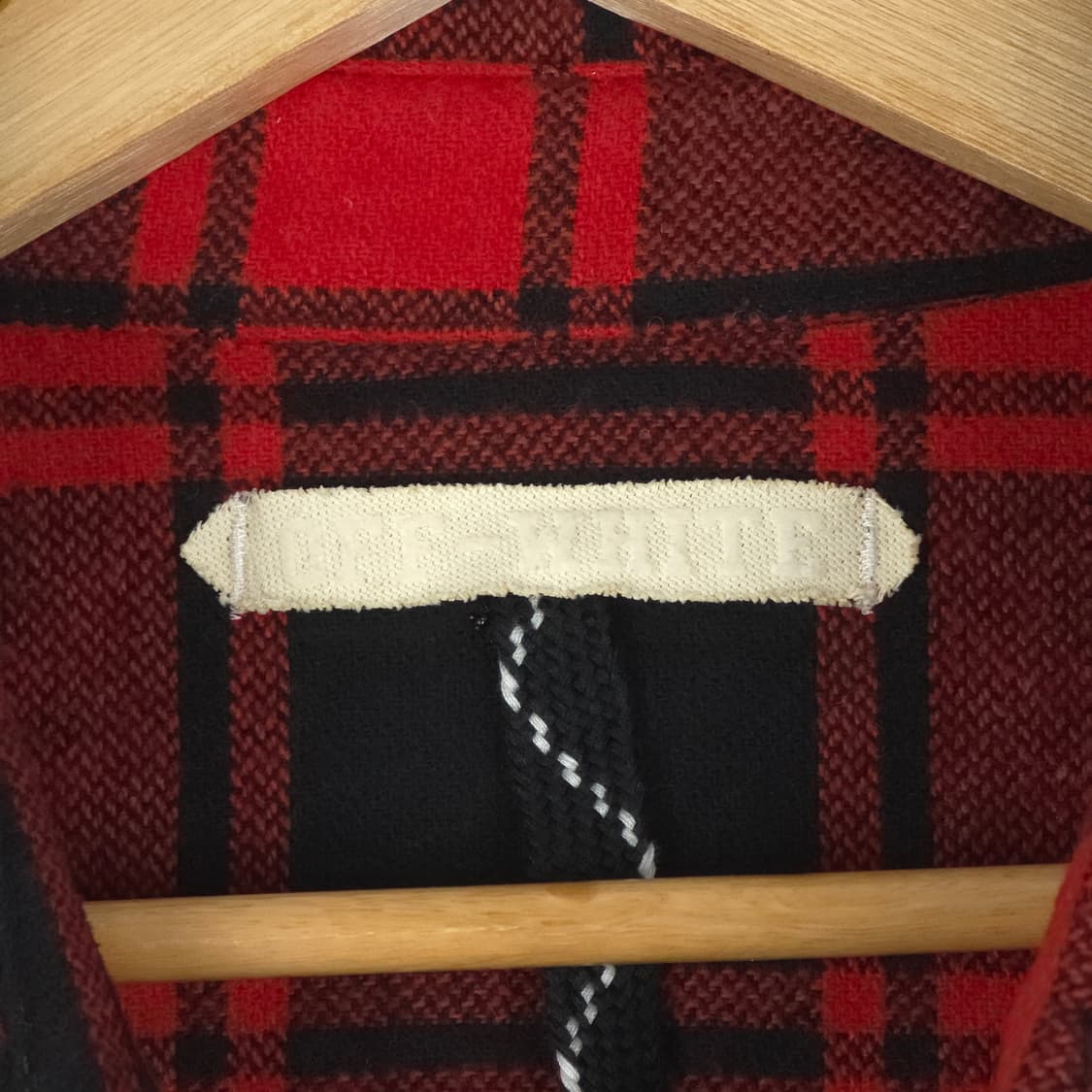 [XS] 오프화이트 오버핏 플란넬 체크셔츠 상품이미지5