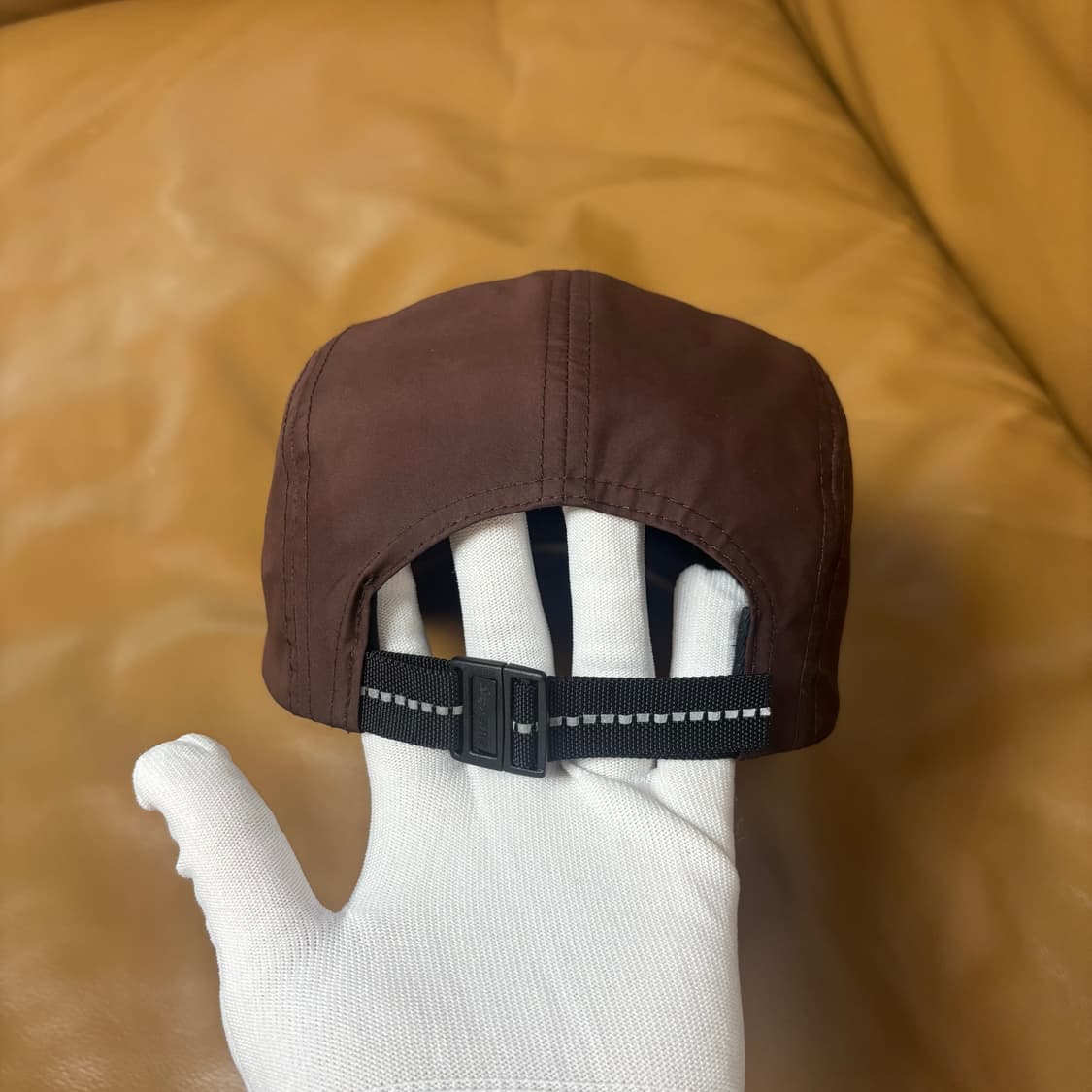 슈프림 캠프캡 모자 박스로고 인셋 젤 브라운 상품이미지7