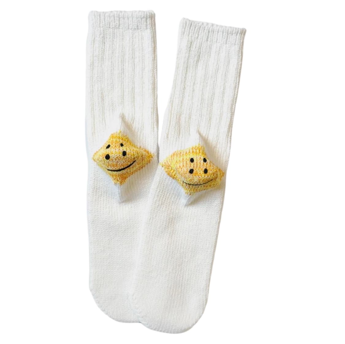 <KAPITAL> 캐피탈 56 피스 해피 힐 삭스 화이트 상품이미지1