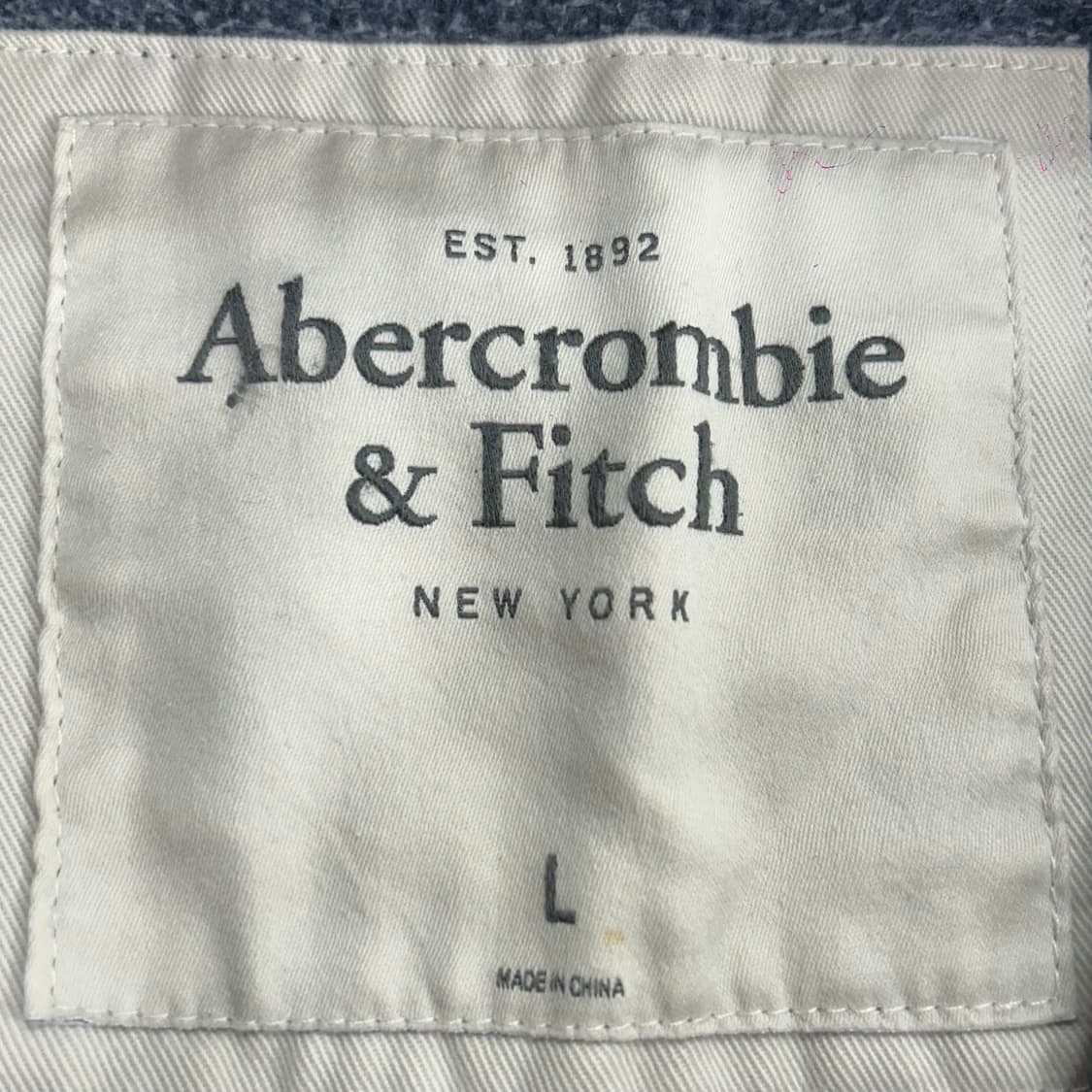Abercrombie 아베크롬비 스펠아웃로고 네이비 후드집업 상품이미지5