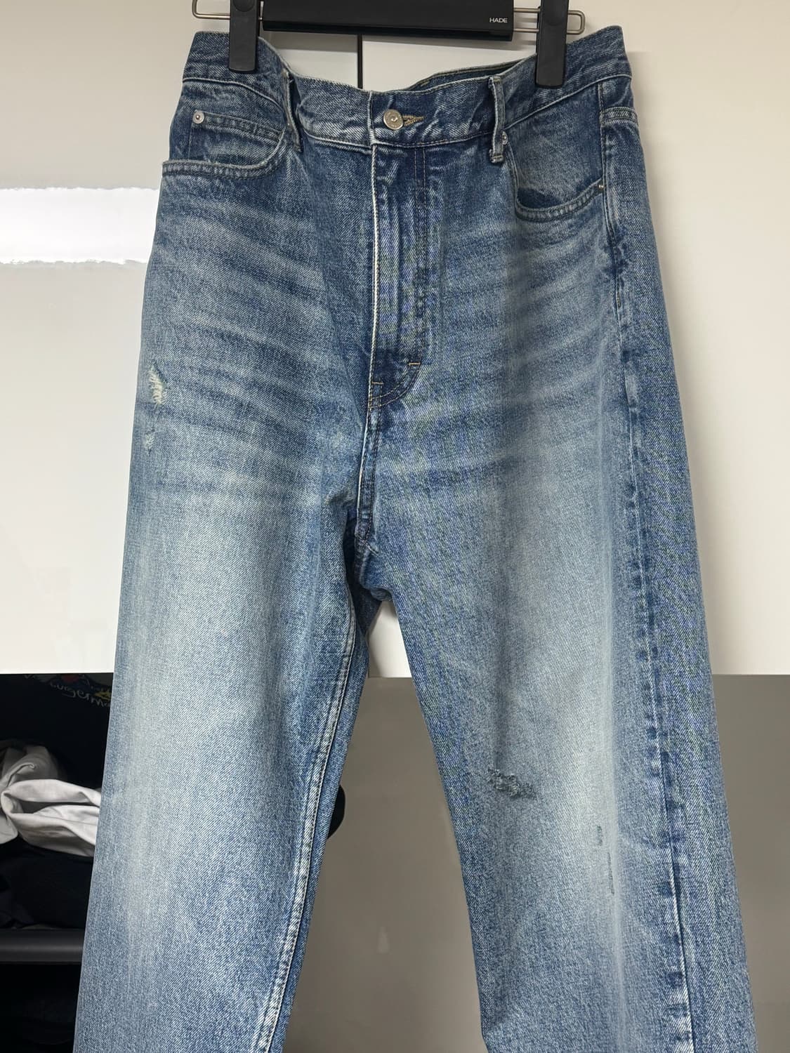 포터리 26ss 원워시드 스트레이트 데님 블루 5 사이즈 상품이미지3