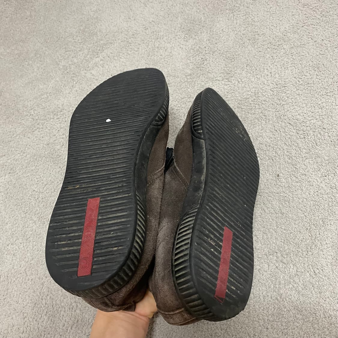 275) 프라다 스포츠 스웨이드 레더 스니커즈 신발 상품이미지5