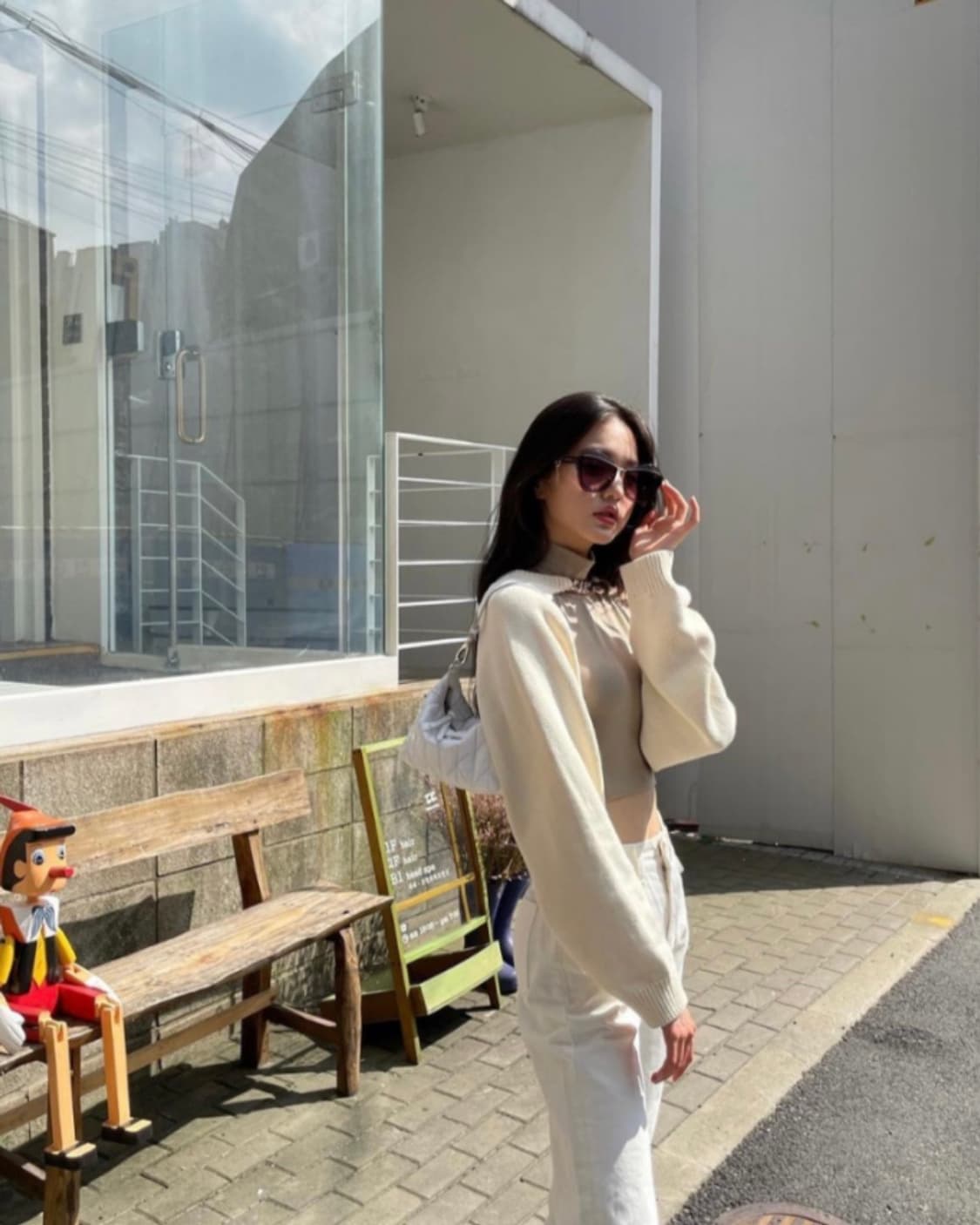 (정품)미우미우 스피릿 마테라쎄 시레 미니백 화이트 가방 상품이미지10