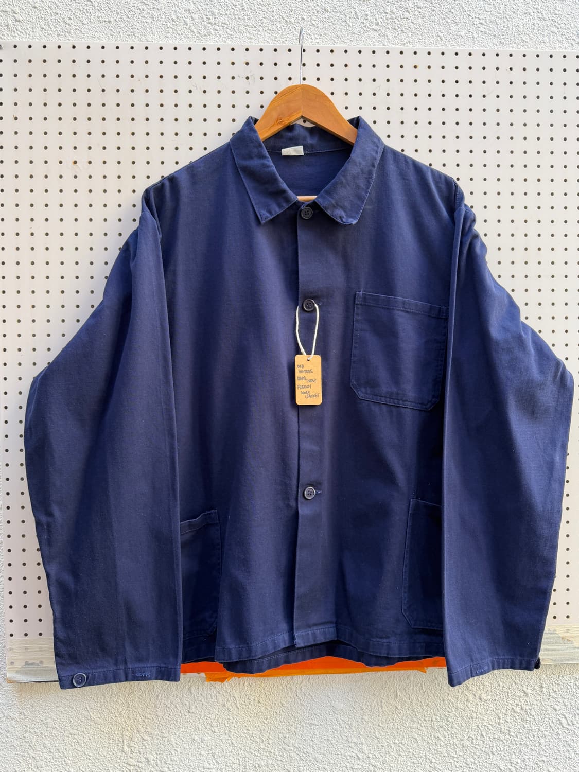 OLD EURO VINTAGE DARK NAVY WORK 프렌치워크자켓 상품이미지1