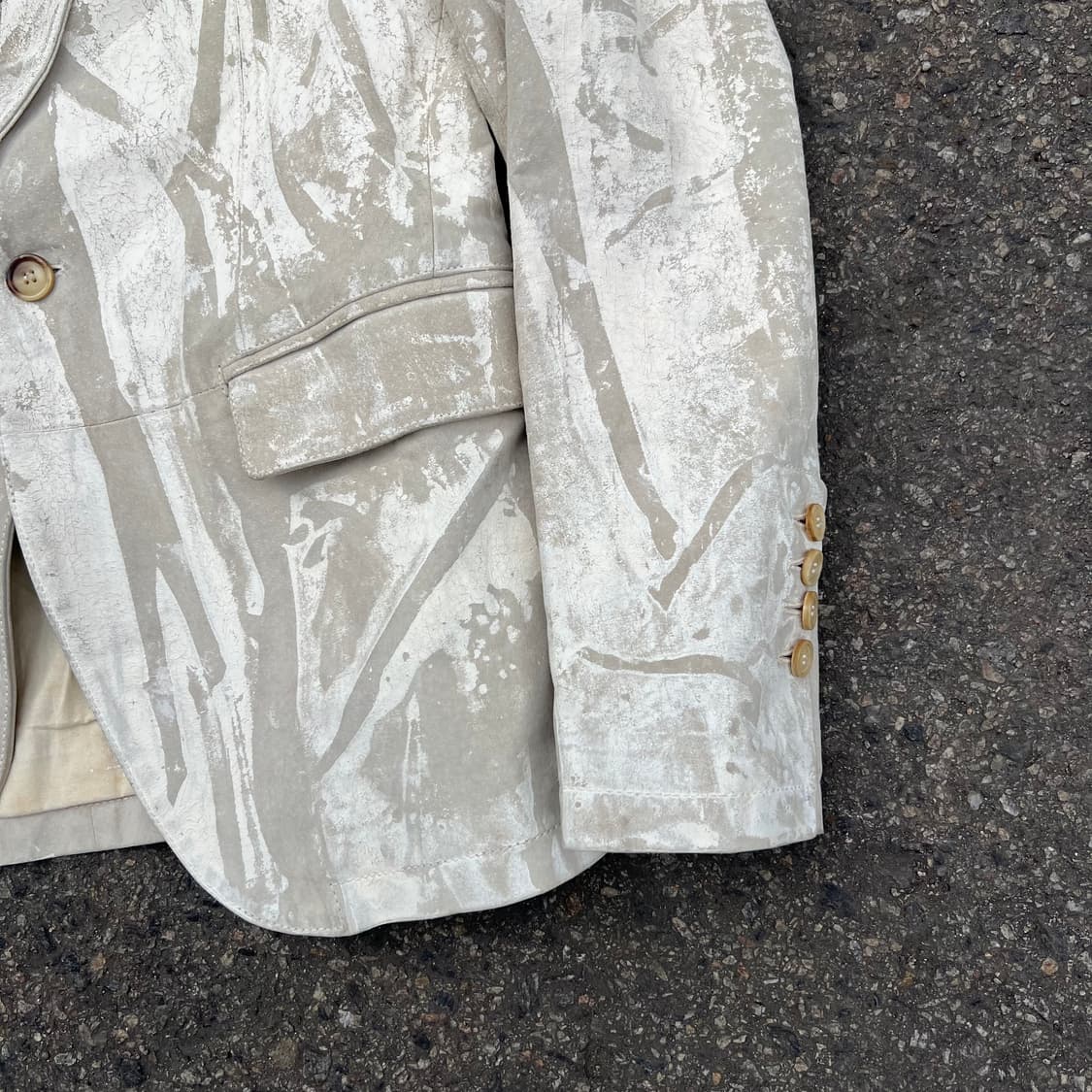 마르첼로 팜팔로니 페인팅 돈피 자켓 상품이미지5