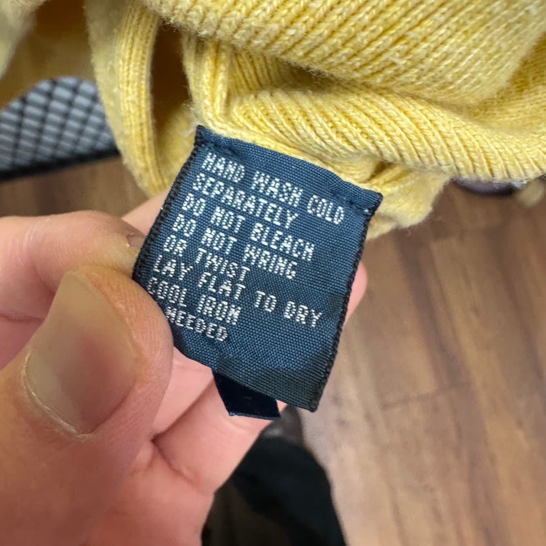 폴로 랄프로렌 니트 스웻셔츠 블랙 포니 포인트 옐로우 상품이미지6