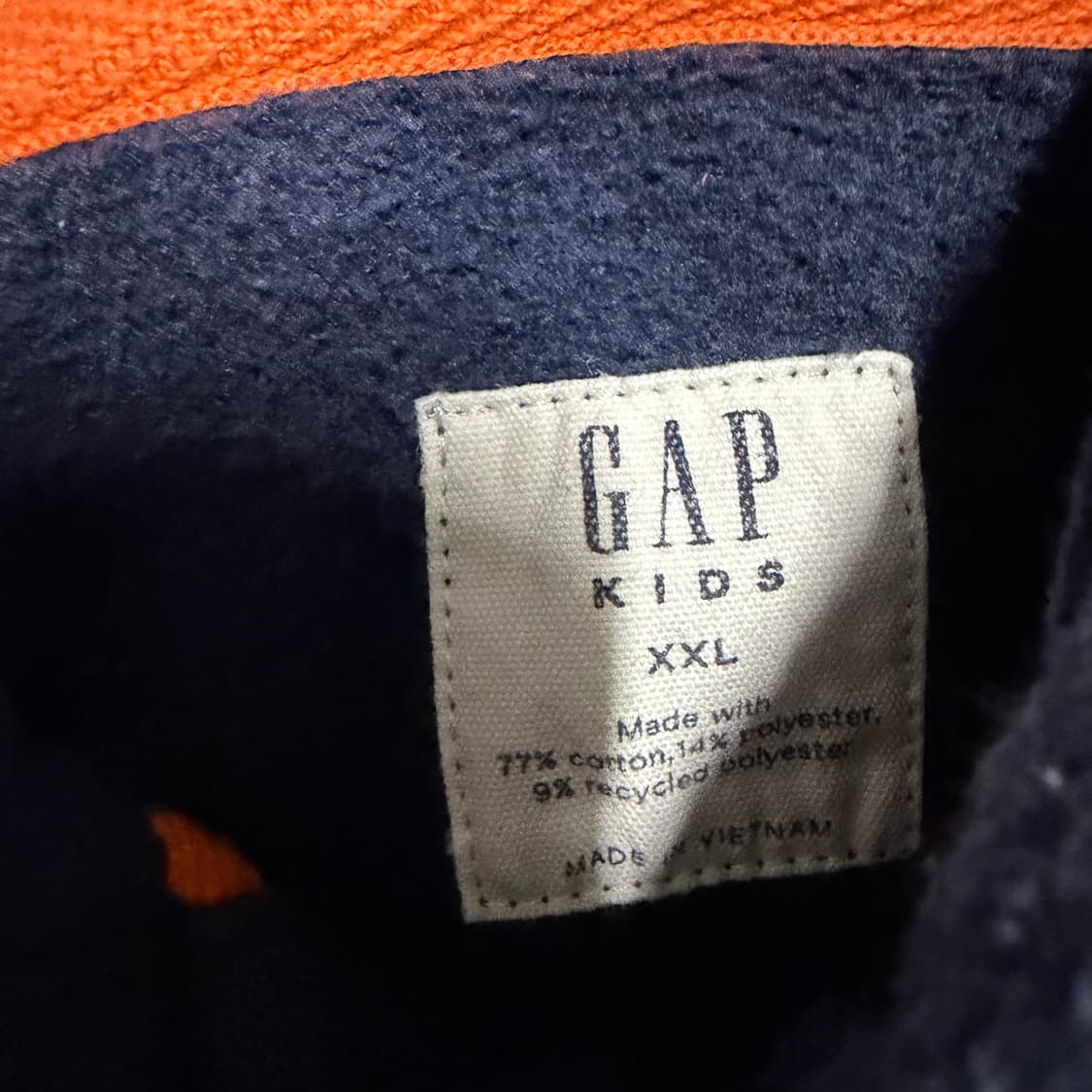 갭 네이비 후드집업 키즈 2XL 상품이미지3