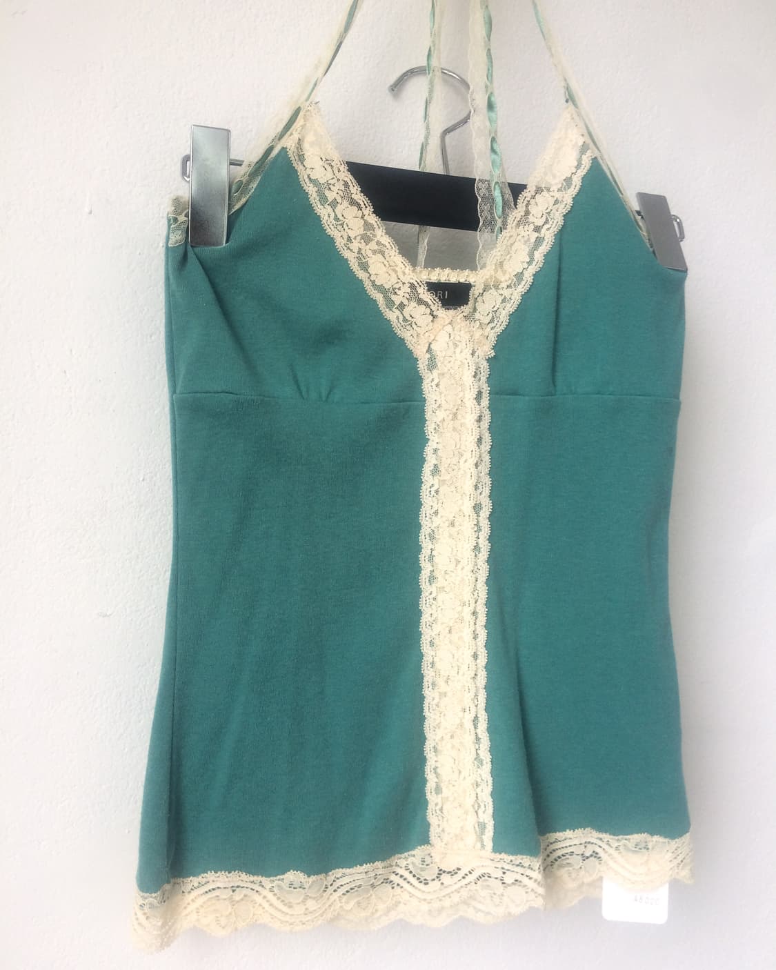 Lace trimming holter neck sleeveless 상품이미지4