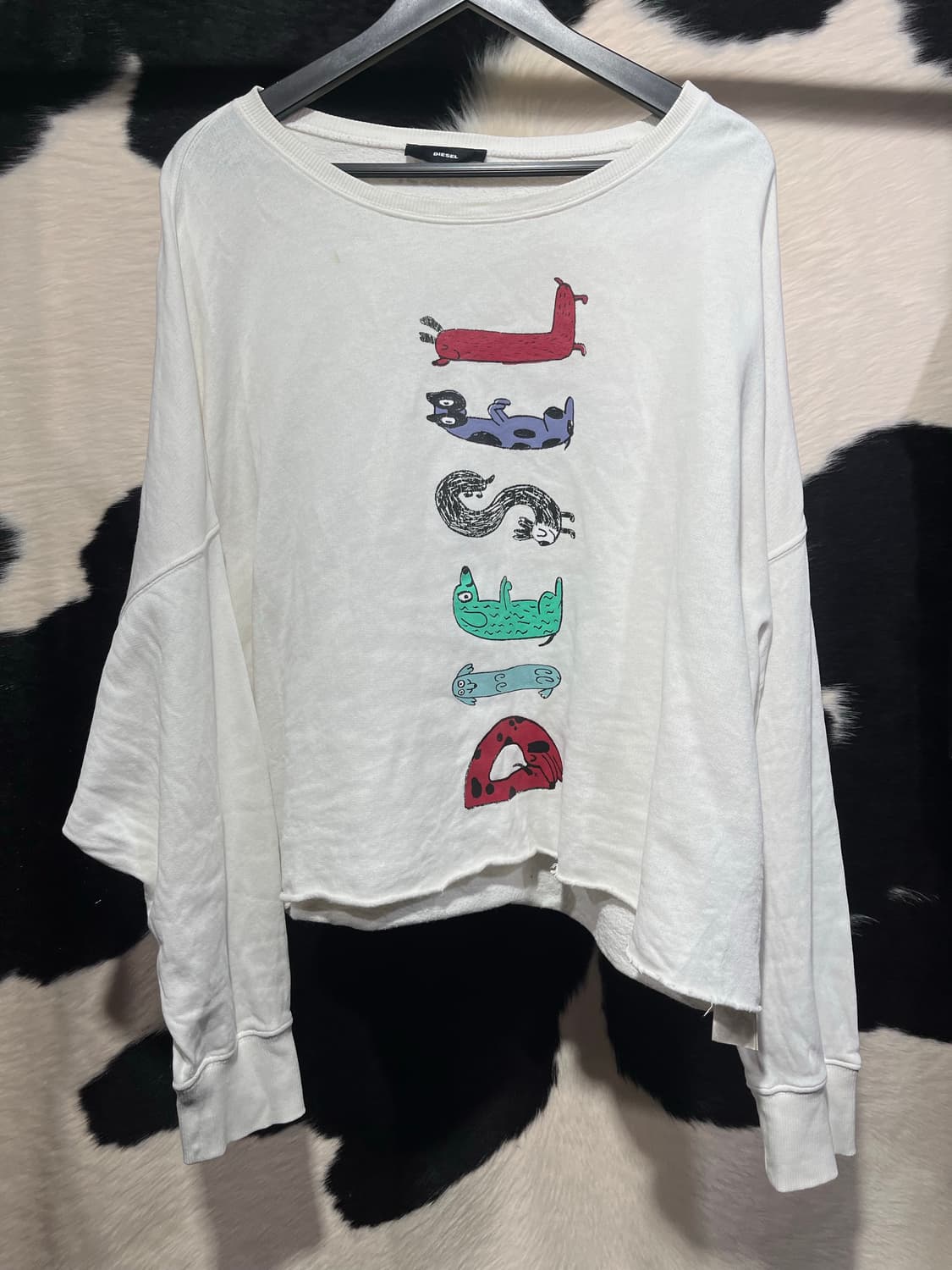 디젤 파린팅 크롭 롱슬리브 상품이미지2