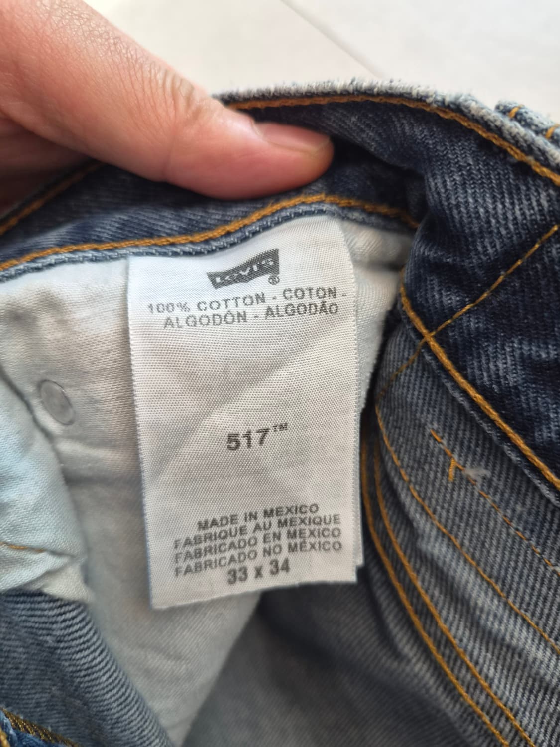 리바이스 517페인팅 커스텀 33x34 상품이미지6