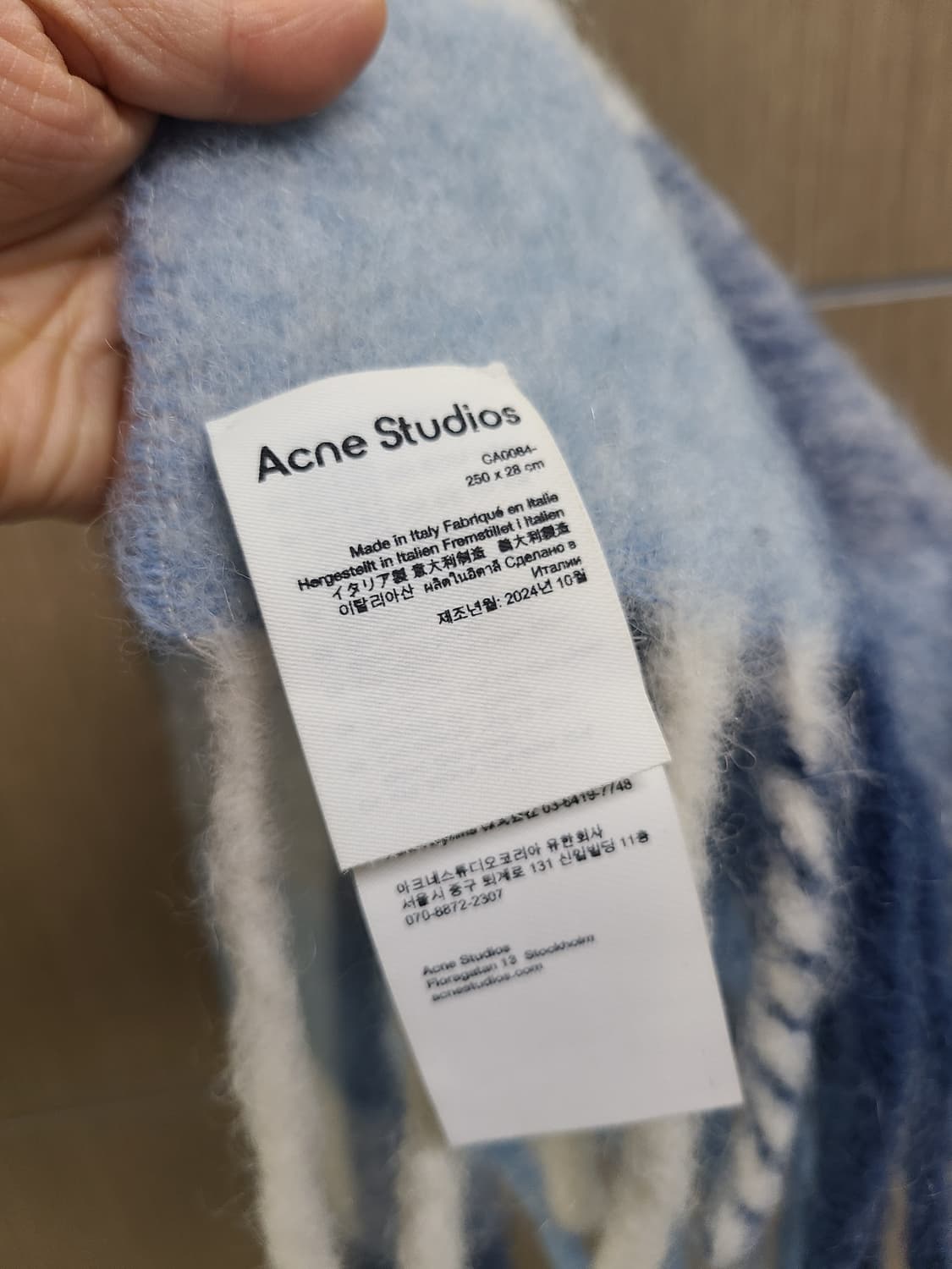 아크네스튜디오 체크 머플러  상품이미지3