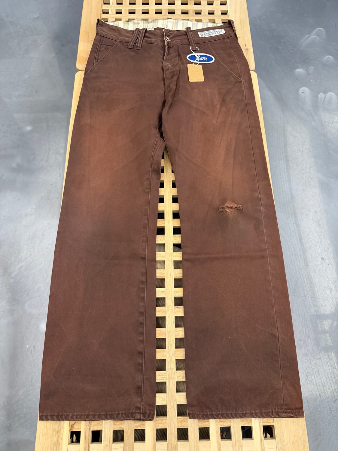 ANACHRONORM FADED BROWN 아나크로놈 페이드 워크팬츠 상품이미지1