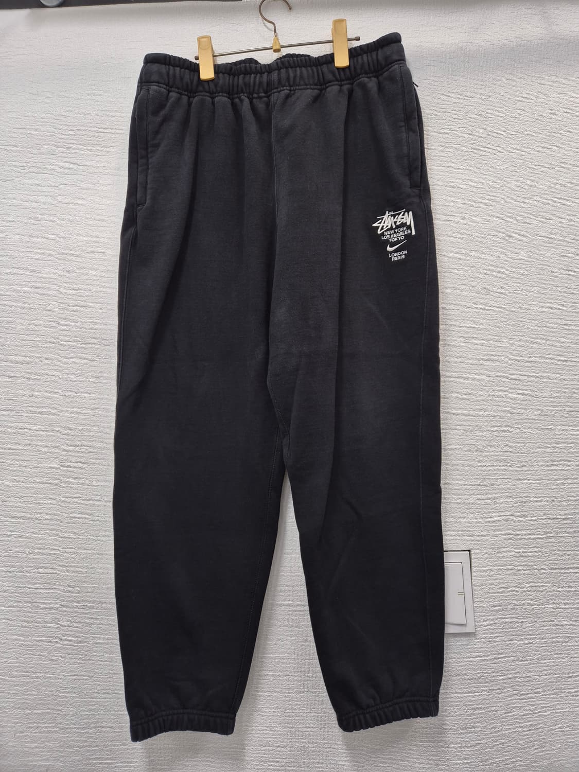 나이키 x 스투시 NRG ZR 플리스 팬츠 블랙 /XL(정품) 상품이미지1