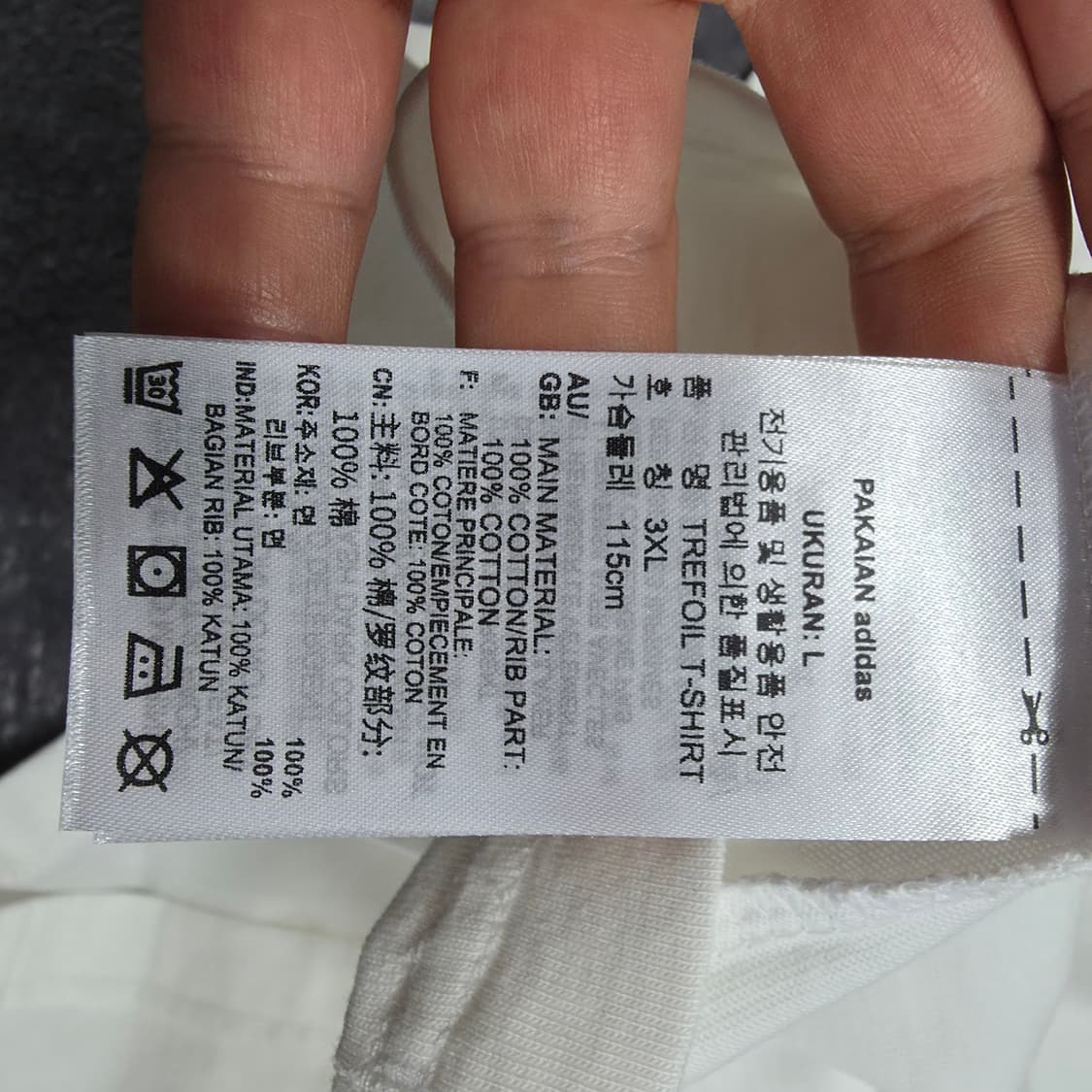 (3XL)아디다스 오리지널 공용 트레포일 반팔 티셔츠 상품이미지4